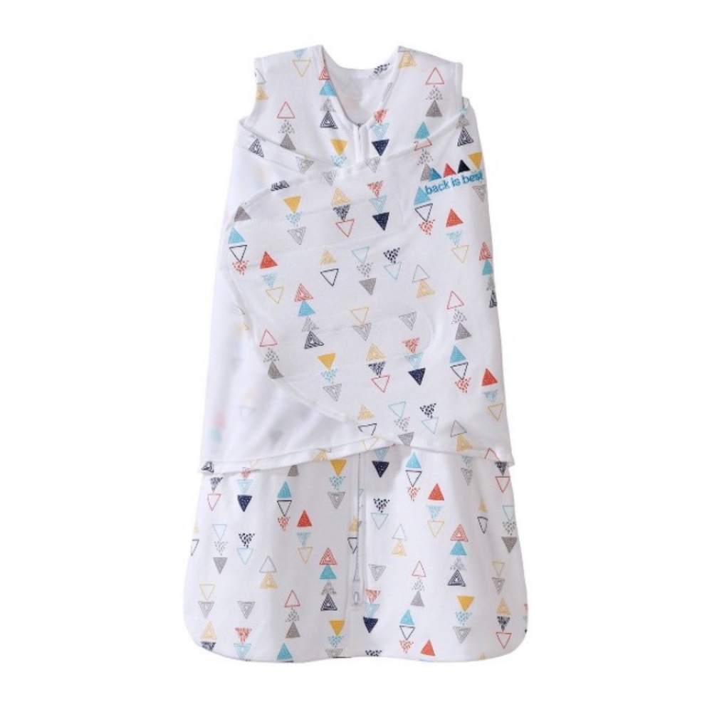 Halo Swaddle Sleep Sack Geometric Multi Triangle Newborn 100% Cotton